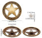 AE Concho - Antik Messing - 37mm - STAR
