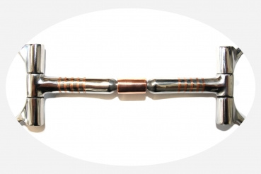 KS SS B. Allen D-Ring Snaffle – Copper Roller – (20443)
