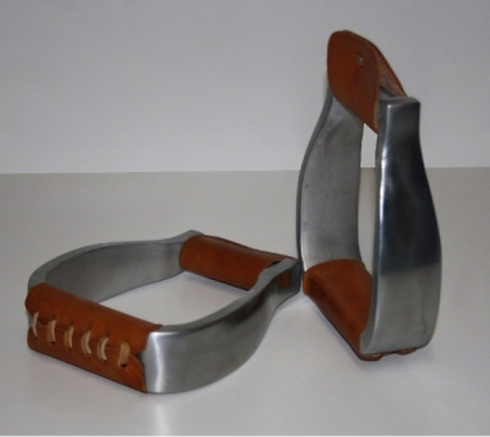 HYX Alu Steigbügel- Glatt - gerade - 1 1/2 ''