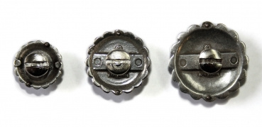 ILC Concho with Chicago Screw - FEATHER / Turquise - 3 versch. Größen (7504-0..)