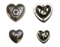 "ILC" Concho with Chicago Screw - Hearts / HERZ - 2 versch. Größen (7414-06/07)