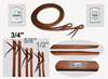 California Pro Elite Series (ex. CHAMPION) - Premium Harness Zügel - dicke Enden - 8 ft. (240cm) lang - 3/4'' (19mm)