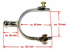 KS SS Engraved Ball Short End Spurs (35054)