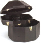 Double Hut Box - für zwei Hüte - BLACK