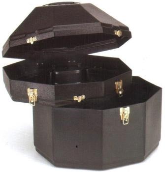 Double Hut Box - für zwei Hüte - BLACK