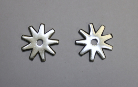 Sporenräder aus Edelstahl - SS Brushed - 9 Point
