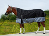 TOP SCORE Regen Winterdecke - HALF NECK - 600D - 300gr. filling - SCHWARZ - 76" und 78"