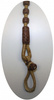 Romal Reins - Natur mit Braun Braiding - AE-168