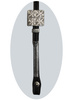 CE Classic Show Kopfstück - Sterling Silver Coated - 1 Ohr - AS6012