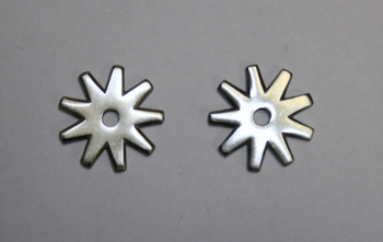 Sporenräder aus Edelstahl - SS Brushed - 9 Point