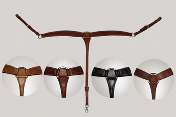 "EE Tack" Vorderzeug . HARNESS in GLATT oder PUNZIERT in HELL / MITTEL / DUNKEL